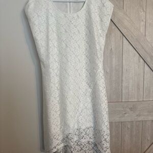 Ariat White High Low Lace Dress